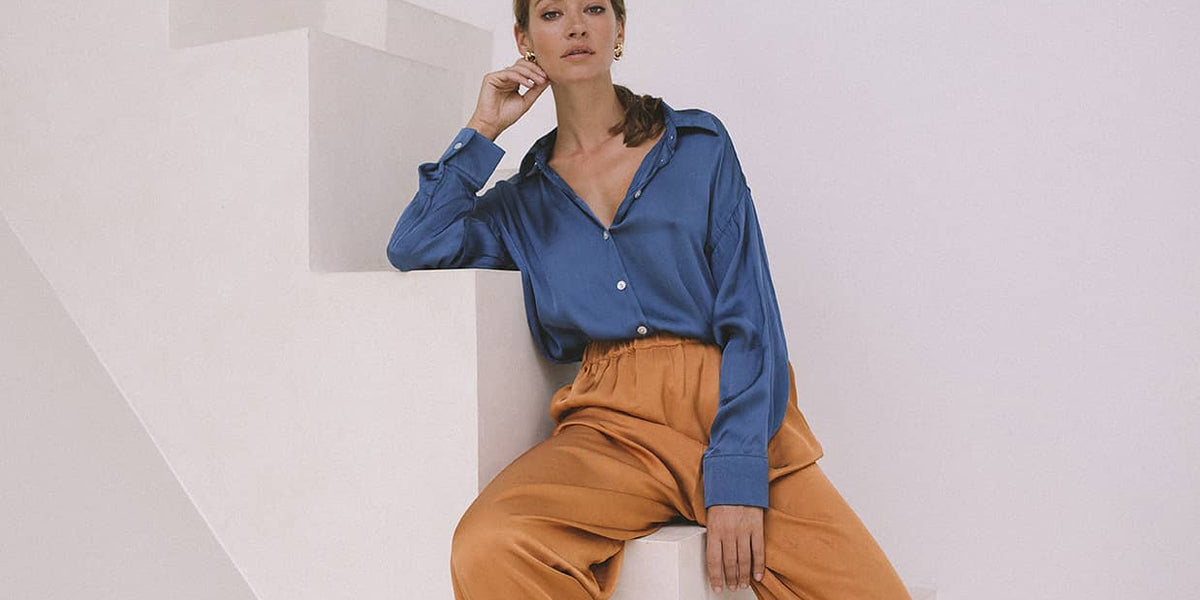 Long Sleeve Mixed Media Tunic T-Shirt - Olsen Fashion Canada